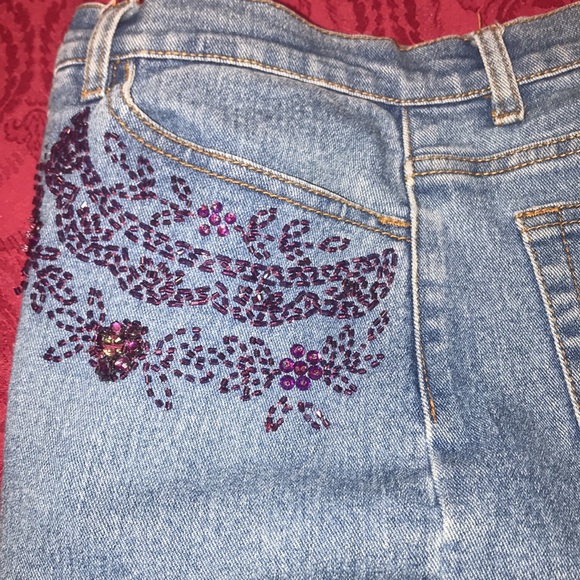 Very Vara Purple Sequins/Crystal Jeans. Also has matching jacket. - Picture 2 of 11